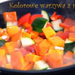 Dodatek do obiadu – kolorowe warzywa z patelni