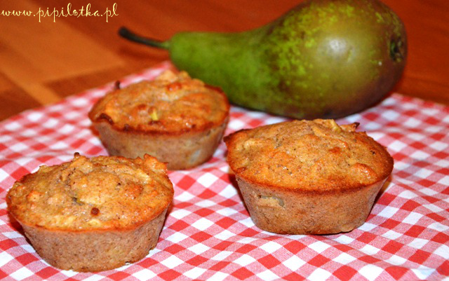 Muffiny gruszkowo-jabłkowe